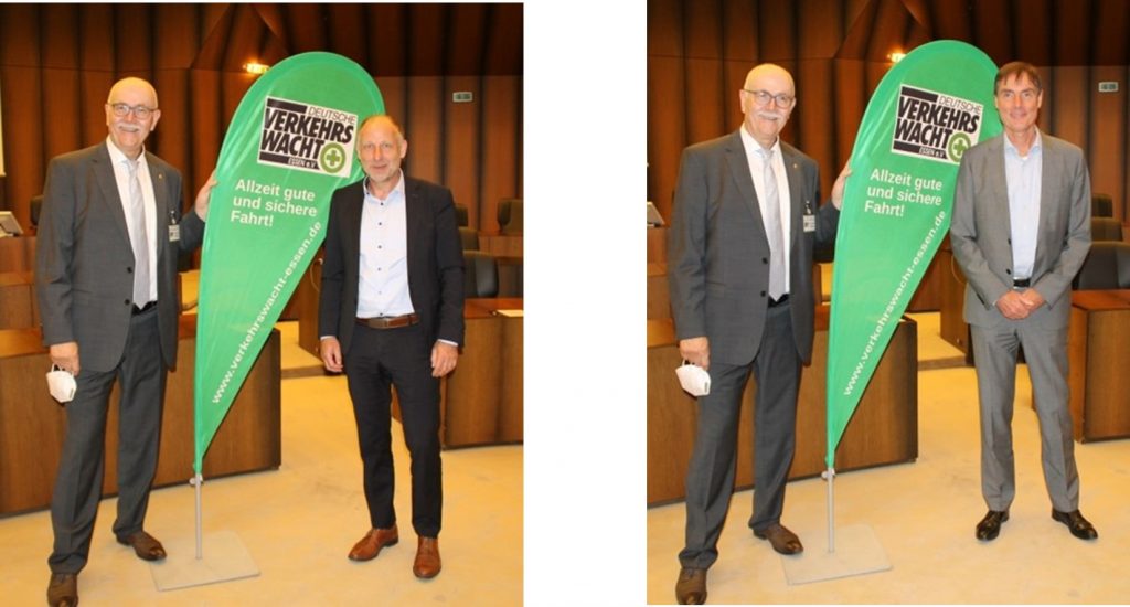 Fotos: Karl-Heinz Webels mit Prof. Dr. Gerd Hamme (linkes Foto) und Rainer Wienke (rechtes Foto)